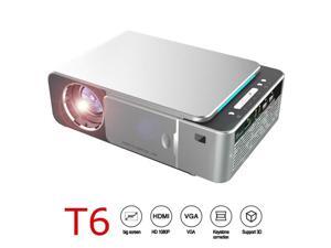 T6 Portable Full HD 4K 1080P LED Projector 3500 Lumens HDMI USB Support Portable Home Digital Theater Cinema Proyector Beamer T6 Portable Full HD 4K 1080P LED Projector 3500 Lumens HDMI USB Support Portable Home Digital Theater Cinema Proyector Beamer