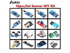 16pcs/lot Sensor Module Board Set Kit For Arduino starter Diy Kit Raspberry Pi 3/2 Model B 16 Rain Temperature tracing Sensor 16pcs/lot Sensor Module Board Set Kit For Arduino starter Diy Kit Raspberry Pi 3/2 Model B 16 Rain Temperature tracing Sensor