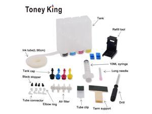 Toney King Diy Ciss Ink Tank For HP 62 XL Ink Cartridge For HP62 Envy 5640 OfficeJet 200 5540 5740 5542 7640 Printers Ciss Toney King Diy Ciss Ink Tank For HP 62 XL Ink Cartridge For HP62 Envy 5640 OfficeJet 200 5540 5740 5542 7640 Printers Ciss