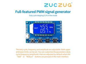 Full-function PWM pulse frequency duty cycle adjustable module square wave rectangular wave signal generator APWM1 Full-function PWM pulse frequency duty cycle adjustable module square wave rectangular wave signal generator APWM1