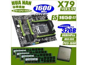 HUANANZHI V2.49 X79 motherboard LGA2011 ATX combos E5 1650 C2 12800RServer memory Memory module 32GB(8GB*4PCS) HUANANZHI V2.49 X79 motherboard LGA2011 ATX combos E5 1650 C2 12800RServer memory Memory module 32GB(8GB*4PCS)