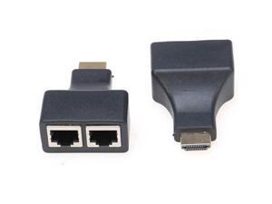 1 Pair HDMI Dual RJ45 CAT5E CAT6 UTP LAN Ethernet HDMI Extender Repeater Adapter 1080P For PC Laptop Computer 1 Pair HDMI Dual RJ45 CAT5E CAT6 UTP LAN Ethernet HDMI Extender Repeater Adapter 1080P For PC Laptop Computer