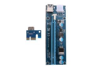 60cm PCI-E 1X to 16X Riser Card Extender Adapter + USB 3.0 Cable 15Pin SATA to 6Pin IDE Power Cord 60cm PCI-E 1X to 16X Riser Card Extender Adapter + USB 3.0 Cable 15Pin SATA to 6Pin IDE Power Cord
