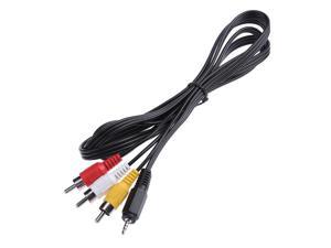 1.5m/4.9ft 2.5mm Male Plug to 3 RCA Male Composite AV Audio Video Cable 1.5m/4.9ft 2.5mm Male Plug to 3 RCA Male Composite AV Audio Video Cable