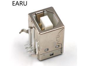 DIY 10pcs/lot Flat USB B Type Female Socket Connector G45 for Printer Data Interface Connect Adapter Plug PCB SDA Cable Wire DIY 10pcs/lot Flat USB B Type Female Socket Connector G45 for Printer Data Interface Connect Adapter Plug PCB SDA Cable Wire