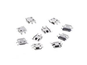 OOTDTY 10 Pcs Micro USB Type B 5 Pin Female SMD 4 Pin Legs DIP Socket Connector OOTDTY 10 Pcs Micro USB Type B 5 Pin Female SMD 4 Pin Legs DIP Socket Connector