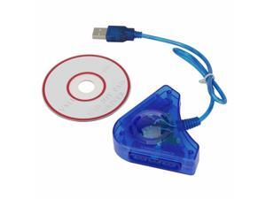 2018 Joystick USB Dual Player Converter Adapter Cable For PS2 Gamepad Dual Playstation 2 PC USB Game Controller With CD Driver 2 2018 Joystick USB Dual Player Converter Adapter Cable For PS2 Gamepad Dual Playstation 2 PC USB Game Controller With CD Driver 2