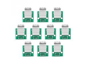 10Pcs USB Type B Female to DIP Adapter Board 4 Pin 2.54mm Pitch Tool Professional 10Pcs USB Type B Female to DIP Adapter Board 4 Pin 2.54mm Pitch Tool Professional