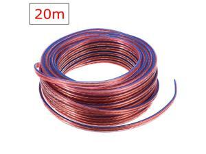 20M 2x 0.75mm Loud Speaker Cable Audio Wire High Purity Oxygen Free Copper Conductor Cord Millimeter for Amplifier 20M 2x 0.75mm Loud Speaker Cable Audio Wire High Purity Oxygen Free Copper Conductor Cord Millimeter for Amplifier