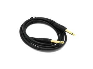 Premium 6.35Mm Mono Jack 1/4" Ts Guitar Instrument Cable Nylon Braid 3Ft Conductivity And Durability Premium 6.35Mm Mono Jack 1/4" Ts Guitar Instrument Cable Nylon Braid 3Ft Conductivity And Durability