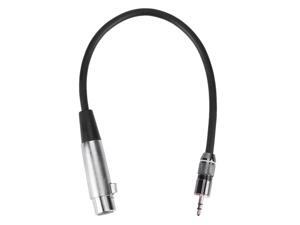 3pin XLR Female to 3.5mm 1/8'' TRS Plug Male Cable Audio Adapter Cord Metal Connector for Microphone Stereo Audio CD/DVD Player 3pin XLR Female to 3.5mm 1/8'' TRS Plug Male Cable Audio Adapter Cord Metal Connector for Microphone Stereo Audio CD/DVD Player