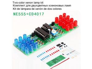 NE555+CD4017 Two-color xenon lamp kit diy diy electronic kit electronics Welding kit LED strobe light Skill Training DIY NE555+CD4017 Two-color xenon lamp kit diy diy electronic kit electronics Welding kit LED strobe light Skill Training DIY