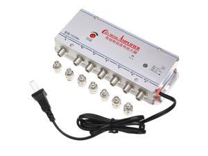 Mayitr 1 in 6 out CATV TV Video Signal Amplifier High-frequency AMP Booster Splitter US Plug TV Antenna 2W AC 220V 50-60Hz Mayitr 1 in 6 out CATV TV Video Signal Amplifier High-frequency AMP Booster Splitter US Plug TV Antenna 2W AC 220V 50-60Hz