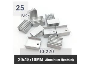 Senmod 20 x 20 x 10mm Chip Radiator Aluminium Heat Sink Cooling Module Pack of 30
