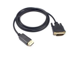 1.8M DisplayPort Cables Black DP Male To DVI-D 24+1Pin Male Monitor Display Adapter Cable For MacBook