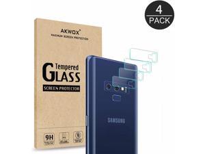 AKWOX Compatible S9 Plus Camera Lens Protector 4 Pack Ultra Thin 0.2mm 9H Hard Tempered Glass Camera Lens Protector for Samsung Galaxy S9 Plus Anti-Scratch,Dustproof,High Transmittance 