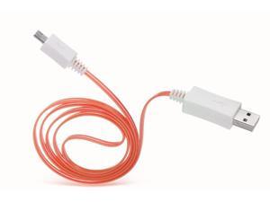 Dream Wireless Micro USB LED Cable - Retail Packaging - Red Dream Wireless Micro USB LED Cable - Retail Packaging - Red