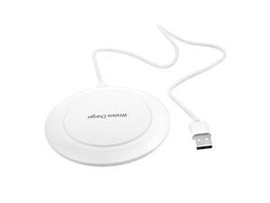 PK Power White QI Wireless Battery Charging Pad Compatible with Whiteberry Priv(USA) LG G5 G6 G6+