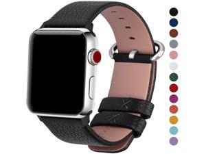 Fullmosa Compatible Apple Watch Band 38mm 40mm 42mm 44mm Calf Leather Compatible iWatch Band/Strap Compatible Apple Watch Series 5 Series 4 Series 3 Series 2 Series 1,38mm 40mm Black Fullmosa Compatible Apple Watch Band 38mm 40mm 42mm 44mm Calf Leather Compatible iWatch Band/Strap Compatible Apple Watch Series 5 Series 4 Series 3 Series 2 Series 1,38mm 40mm Black