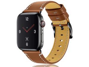OULUCCI Compatible Apple Watch Band 42mm 44mm, Genuine Leather Replacement for iWatch Strap Compatible with Apple Watch Series 5 4 (44mm) Series 3 Series 2 Series 1 (42mm) Sport Edition OULUCCI Compatible Apple Watch Band 42mm 44mm, Genuine Leather Replacement for iWatch Strap Compatible with Apple Watch Series 5 4 (44mm) Series 3 Series 2 Series 1 (42mm) Sport Edition