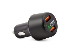 Xpeed by Chargeworx Car Charger 36W Dual Port Quick Charge 3.0 (18W + 18W) Cell Phone Car Adapter for iPhone 11 Pro Max/XS Samsung Note10/S10/S9, Google Pixel 4/4 XL, iPad, AirPods Pro, Fast Charging Xpeed by Chargeworx Car Charger 36W Dual Port Quick Charge 3.0 (18W + 18W) Cell Phone Car Adapter for iPhone 11 Pro Max/XS Samsung Note10/S10/S9, Google Pixel 4/4 XL, iPad, AirPods Pro, Fast Charging