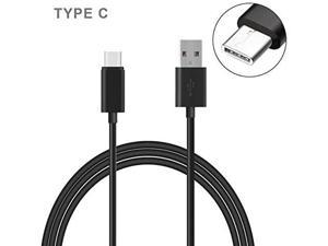 Black 10ft Long Type-C Cable Rapid Charge USB Wire Sync USB-C Power Cord for Samsung Galaxy Note8, S8, S8+ - ZTE Blade X MAX, Grand X Max 2, X3, X4, Duo LTE, XL, ZMax Pro Z981