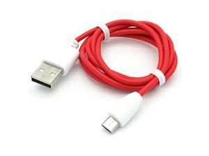 Red 3ft USB Cable Rapid Charger Sync Power Wire Cord for Straight Talk ZTE Allstar - Straight Talk ZTE Citrine - Straight Talk ZTE Illustra - Straight Talk ZTE Lever - Straight Talk ZTE Midnight