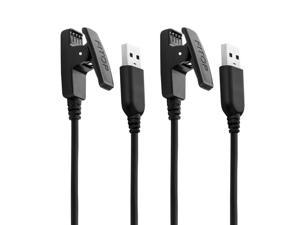 2Pack for Garmin Approach S20G10Lily SportForerunner 2353564230630645645 Music735XTVivomove HR Smart Watch Replacement Charger Charging Clip Sync Data Cable