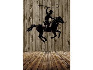 OERJU 8x6ft Old Wild West Stable Backdrop Texas Western Cowboy Horse in Barn Wine Barrel Lantern Saddle Mews Photography Background Boys Man Adventure Portrait Photo Props Travel Events Decor