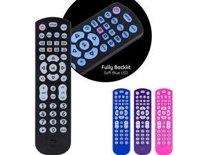 GE Universal Remote Control, Backlit, for Samsung, Vizio, Lg, Sony, Sharp, Roku, Apple TV, RCA, Panasonic, Smart TVs, Streaming Players, Blu-Ray, DVD, Simple Setup, 4-Device, Black, 40081