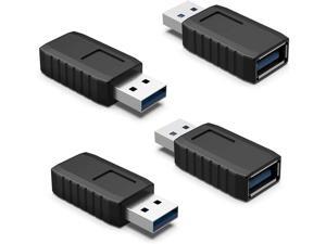 ELUTENG USB Coupler Male to Female 4Packs USB 3.0 Type A Adapter Superspeed 5Gbps USB Port Extension Connector Bridge Compatible with Laptop Computer Hard Drive Printer Camera ELUTENG USB Coupler Male to Female 4Packs USB 3.0 Type A Adapter Superspeed 5Gbps USB Port Extension Connector Bridge Compatible with Laptop Computer Hard Drive Printer Camera