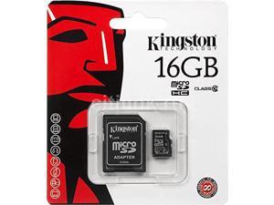 Professional Kingston 16GB MicroSDHC LG L80 with custom formatting and Standard SD Adapter! (32Mbps / Class 4)