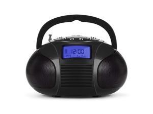 August SE20 - Mini Bluetooth MP3 Stereo - Portable Radio with Powerful Bluetooth Speakers - FM Alarm Clock Radio with SD Card Reader, USB and AUX in - Black August SE20 - Mini Bluetooth MP3 Stereo - Portable Radio with Powerful Bluetooth Speakers - FM Alarm Clock Radio with SD Card Reader, USB and AUX in - Black