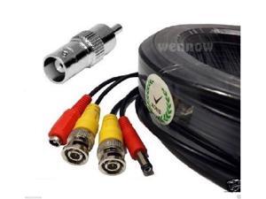 Wennow 100 Ft Pre-made All-in-One Video Power BNC RCA Cable for CCTV Security Cameras Wennow 100 Ft Pre-made All-in-One Video Power BNC RCA Cable for CCTV Security Cameras