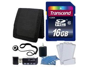 Transcend 16GB Class 10 Memory Card Complete Digital Camera Accessory Kit Transcend 16GB Class 10 Memory Card Complete Digital Camera Accessory Kit