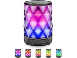 Bluetooth Speakers with Lights, LFS Night Portable Wireless Speaker, Multi-Color Auto-Changing LED Themes, Diamond Shape, Built-in Mic & TF Card, TWS Supported for iPhone, Samsung Bluetooth Speakers with Lights, LFS Night Portable Wireless Speaker, Multi-Color Auto-Changing LED Themes, Diamond Shape, Built-in Mic & TF Card, TWS Supported for iPhone, Samsung