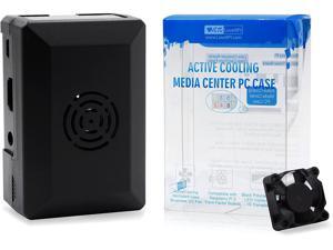 LoveRPi Active Cooling Media Center PC Case with Fan for Raspberry Pi 3 Model B+, Libre Computer Board, ASUS Tinker Board (Black) LoveRPi Active Cooling Media Center PC Case with Fan for Raspberry Pi 3 Model B+, Libre Computer Board, ASUS Tinker Board (Black)