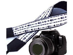 Durable Light Weight and Well Padded Camera Strap InTePro Vintage World map Camera Strap Code 00032 Black DSLR//SLR Camera Strap