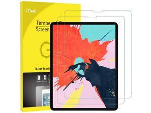 JETech 2-Pack Screen Protector for Apple iPad Pro 12.9-Inch (3rd Generation 2018 Model, Release Edge to Edge Liquid Retina Display), Face ID Compatible, Tempered Glass Film