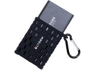 LTGEM Silicone Protective Case for Samsung T5 T3 Portable 250GB 500GB 1TB 2TB SSD USB 3.1 External Solid State Drives - Black LTGEM Silicone Protective Case for Samsung T5 T3 Portable 250GB 500GB 1TB 2TB SSD USB 3.1 External Solid State Drives - Black