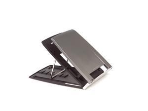 Bakker Elkhuizen Ergo-Q 330 Portable Lightweight Notebook Stand with Document Holder and 6 Height Settings