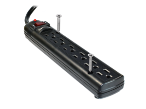 Weltron - Mountable Surge Protector 6 ft. (WSP-600PLF-6BK) 6 Ft. Cord Weltron - Mountable Surge Protector 6 ft. (WSP-600PLF-6BK) 6 Ft. Cord