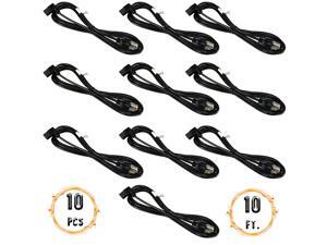 Power Cord - NEMA 5-15P to C13 Right Angle, 18AWG, 10A, 125V, 3-Prong, Black, 10ft (10Pcs) Power Cord - NEMA 5-15P to C13 Right Angle, 18AWG, 10A, 125V, 3-Prong, Black, 10ft (10Pcs)