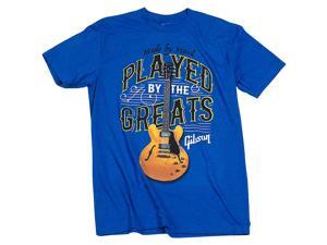 Gibson Gibson Played By The Greats Vintage T-Shirt X Large Bright Royal Blue Gibson Gibson Played By The Greats Vintage T-Shirt X Large Bright Royal Blue
