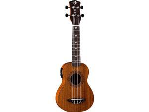 Luna Guitars Uke Vintage Mahogany w/Preamp Soprano Acoustic-Electric Ukulele