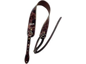 Gibson The Vintage Saddle Leather Guitar Strap Brown Gibson The Vintage Saddle Leather Guitar Strap Brown