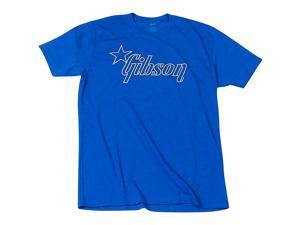 Gibson Star Logo T-Shirt Medium Blue Gibson Star Logo T-Shirt Medium Blue