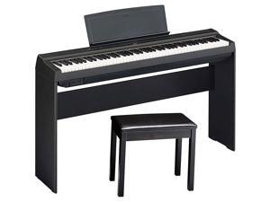 Yamaha P-125BLB Digital Piano with Wooden Stand and Bench Black Yamaha P-125BLB Digital Piano with Wooden Stand and Bench Black