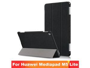 Case for Huawei MediaPad M5 Lite 10 BAH2-W19 / L09 / W09 Ultra Slim PU Leather Smart Stand Cover for Media Pad M5 Lite 10.1 inch Case