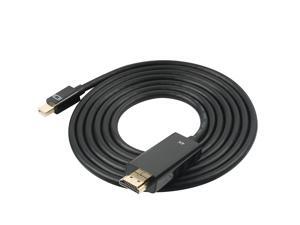 4K Thunderbolt Mini Displayport to HDMI 6 Feet Cable with Audio Mini DP Display Port to HDMI Adapter Converter Gold Plated Cord for MacBook Air Mac Mini Microsoft Surface Pro 3 Pro 4 4K Thunderbolt Mini Displayport to HDMI 6 Feet Cable with Audio Mini DP Display Port to HDMI Adapter Converter Gold Plated Cord for MacBook Air Mac Mini Microsoft Surface Pro 3 Pro 4